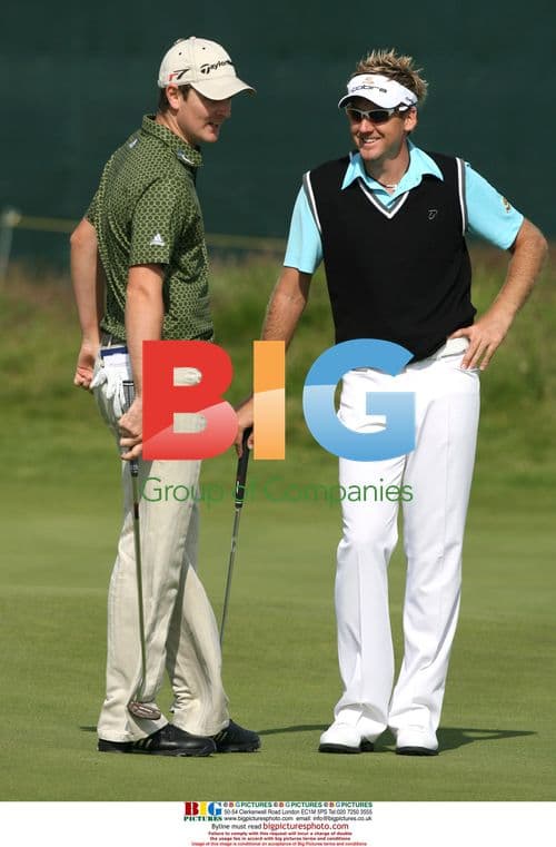 British Golfers Talking at Open Championship