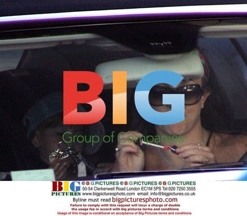 Britney Spears and Son Out in Mercedes