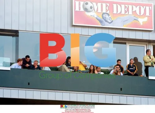 David Beckham watches LA Galaxy match