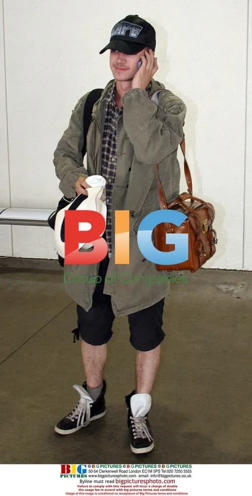 Hayden Christensen in Funny Outfit at LAX