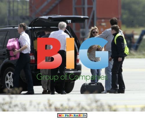 Heather Mills Boards Private Plane