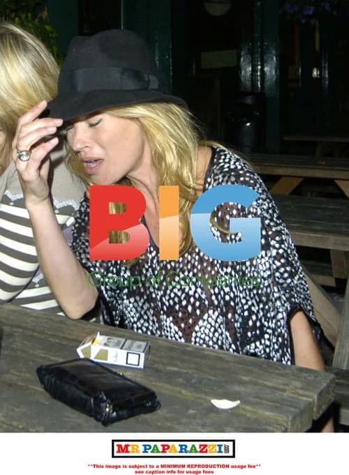 Kate Moss seen with friends in London
