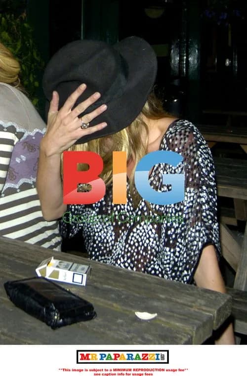 Kate Moss Spotted with Friends