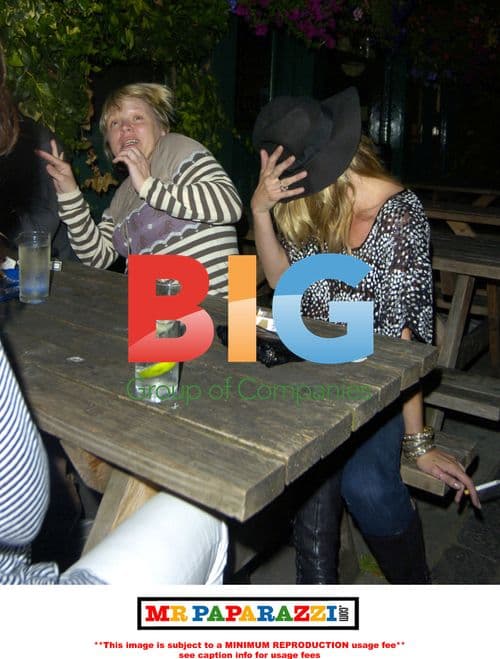 Kate Moss Spotted Out with Friends After Split