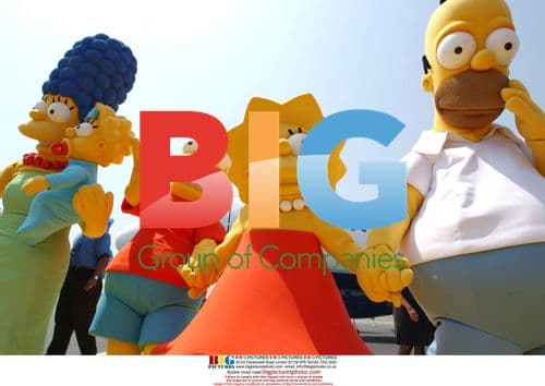 Simpsons Cast at Jet Blue Unveil