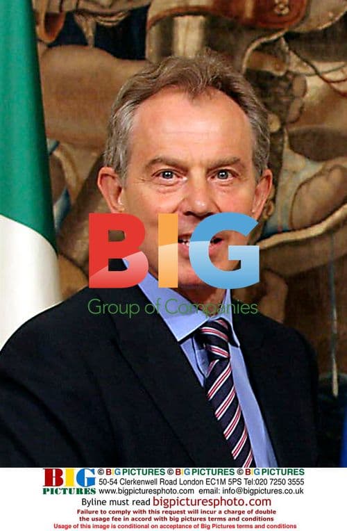 Tony Blair meets Romano Prodi in Rome