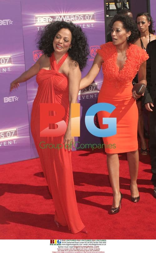 Diana Ross and Tracee Ellis Ross at 2007 BET Awards