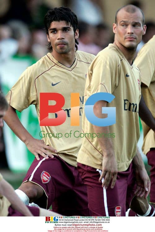 Eduardo Da Silva training with Arsenal in Austria