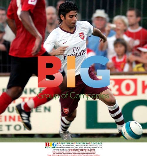 Eduardo Da Silva training with Arsenal in Austria