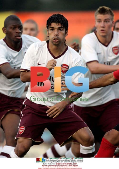 Eduardo Da Silva training with Arsenal in Austria