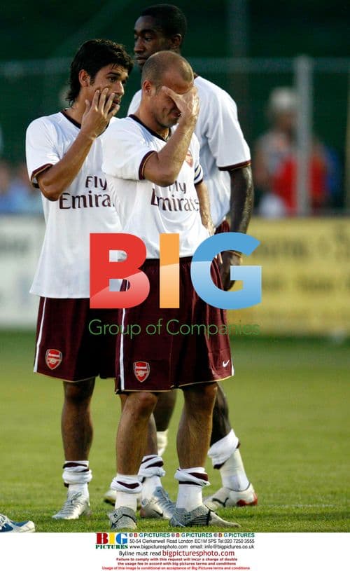 Eduardo da Silva training with Arsenal in Austria