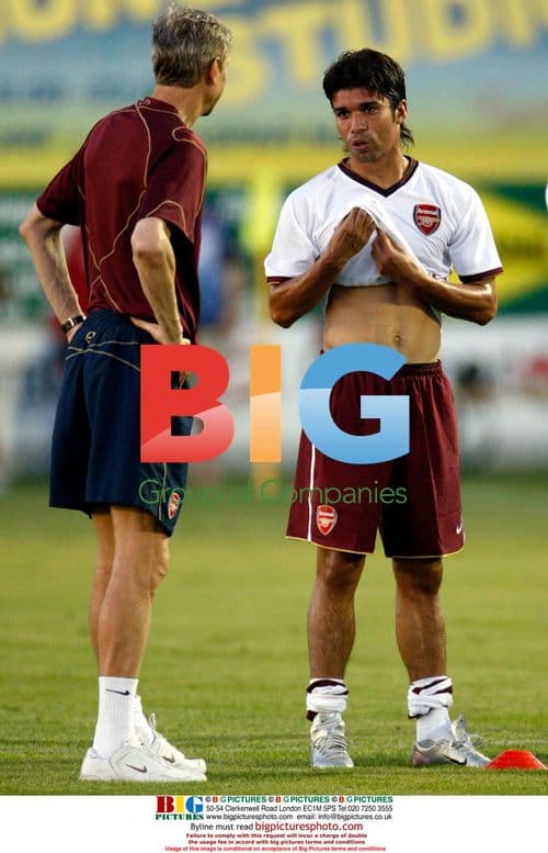 Eduardo Da Silva Training with Arsenal