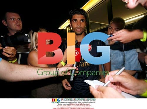 Eduardo Da Silva training with Arsenal in Austria