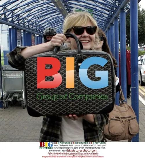 Kirsten Dunst departs London airport