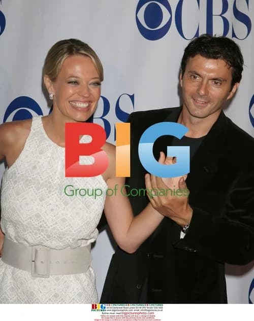 Jeri Ryan and Christophe Eme at CBS All-Star Party