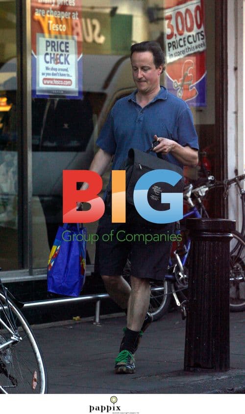 David Cameron Cycling Without Helmet