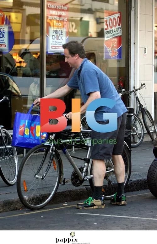 David Cameron Rides Bike Without Helmet in London