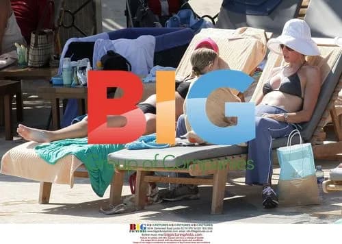 Heather Mills and Daughters on Holiday in France
