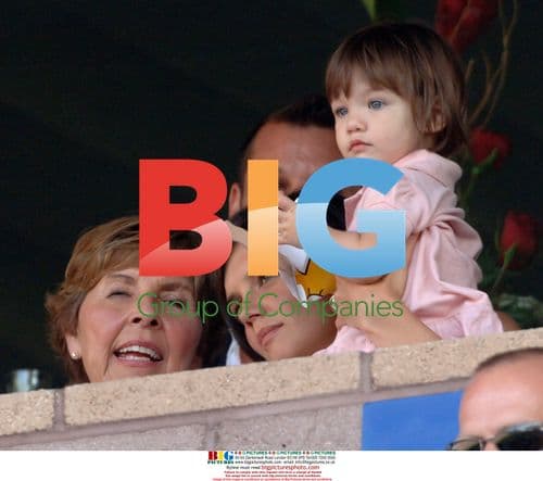 Katie Holmes and Suri Cruise at Chelsea FC vs LA Galaxy