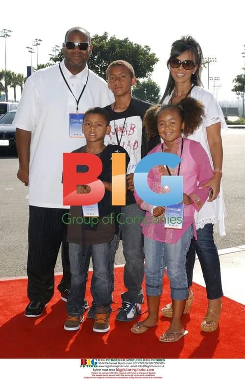 Jimmy Jam and family at 2007 World Series of Football