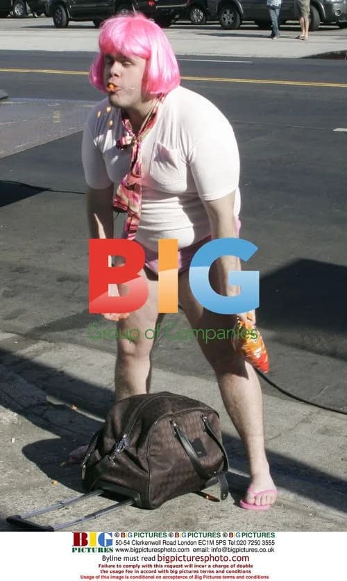 Perez Hilton at Britney Spears Video Shoot