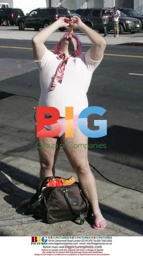 Perez Hilton at Britney Spears Video Shoot