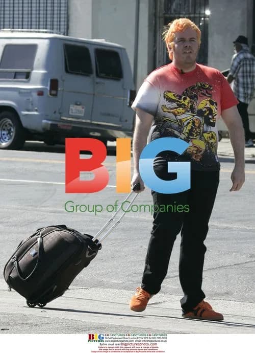 Perez Hilton at Britney Spears Video Shoot