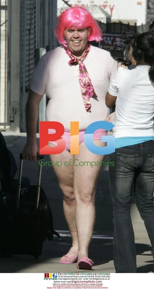 Perez Hilton at Britney Spears video shoot