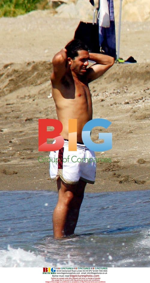 Carlos Tevez on holiday with family