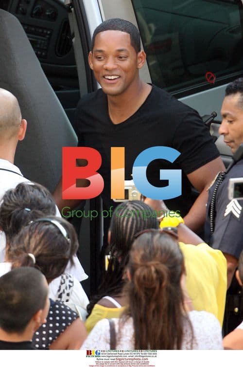 Will Smith on 'John Hancock' set