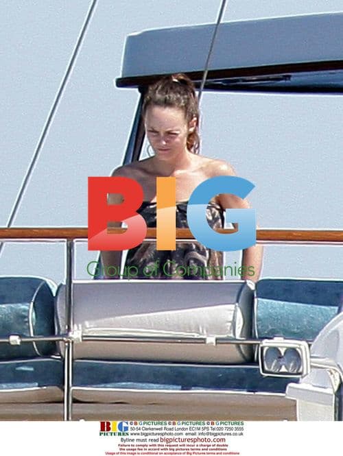 Johnny Depp and Vanessa Paradis on vacation