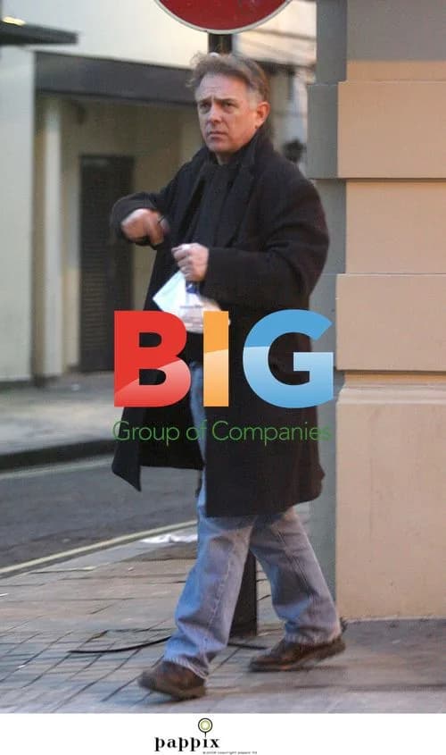 Rik Mayall out and about in London