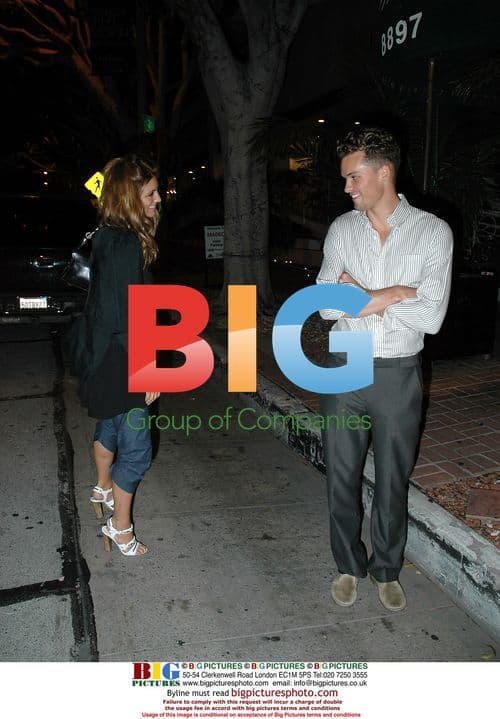 Jennifer Esposito and Austin Nichols at Madeos Restaurant