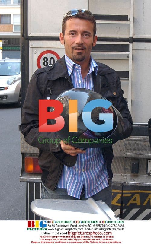 Max Biaggi and Girlfriend Leave on Motorcycle