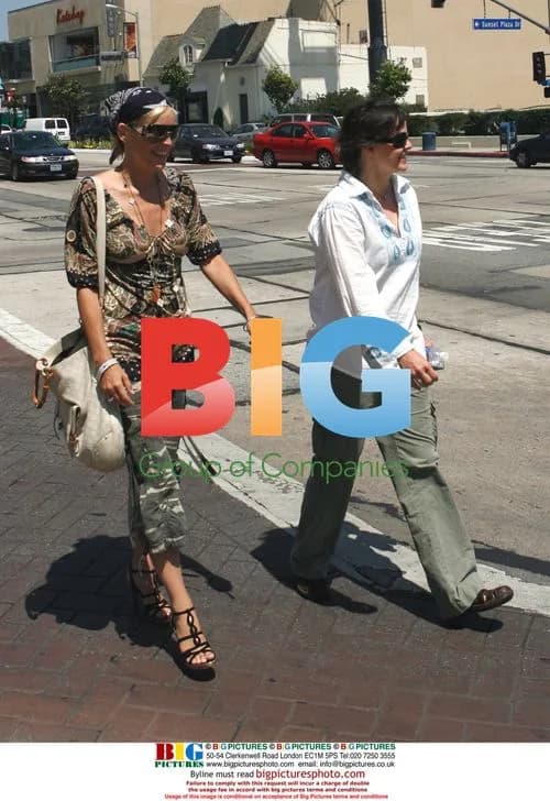 Sharon Stone Boho Chic Look on Sunset Plaza