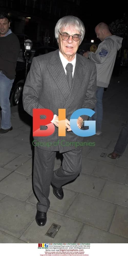 Bernie Ecclestone Leaving Dinner