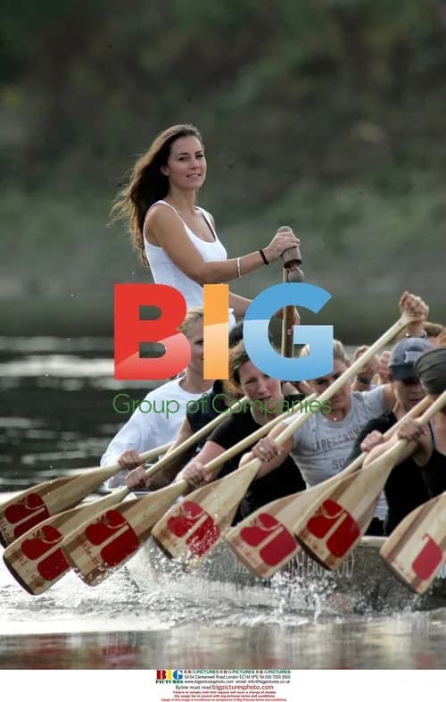 Kate Middleton trains for Dragonboat event