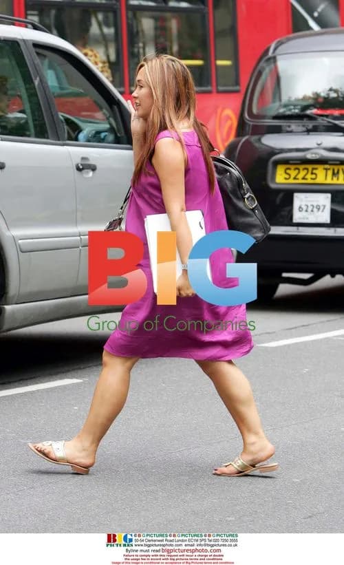 Pregnant Myleen Klass Spotted in London