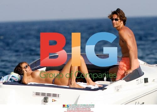 Fiona Swarovski and husband on holiday in Italy