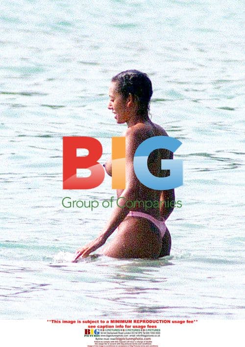 Melanie B with boyfriend in Thailand