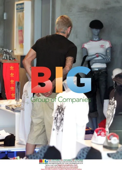 David Beckham Shops at Adidas