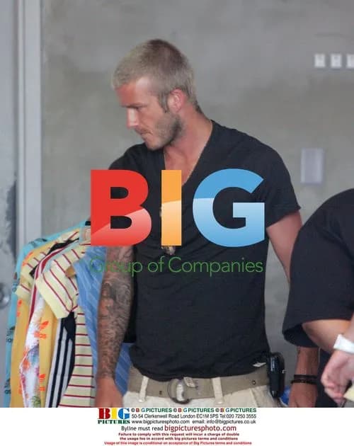 David Beckham Shops at Adidas Store