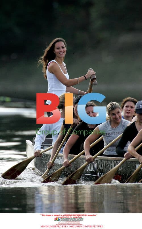 Kate Middleton at Dragon Boat Training