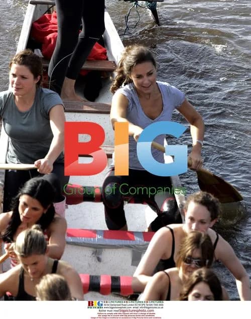 Kate Middleton Trains for Channel Row