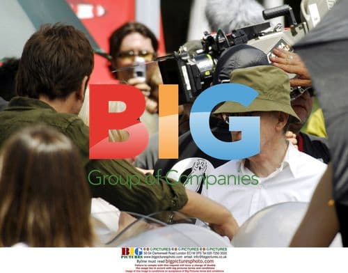 Woody Allen filming in Barcelona