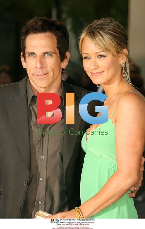 Christine Taylor and Ben Stiller at "License to Wed" premiere