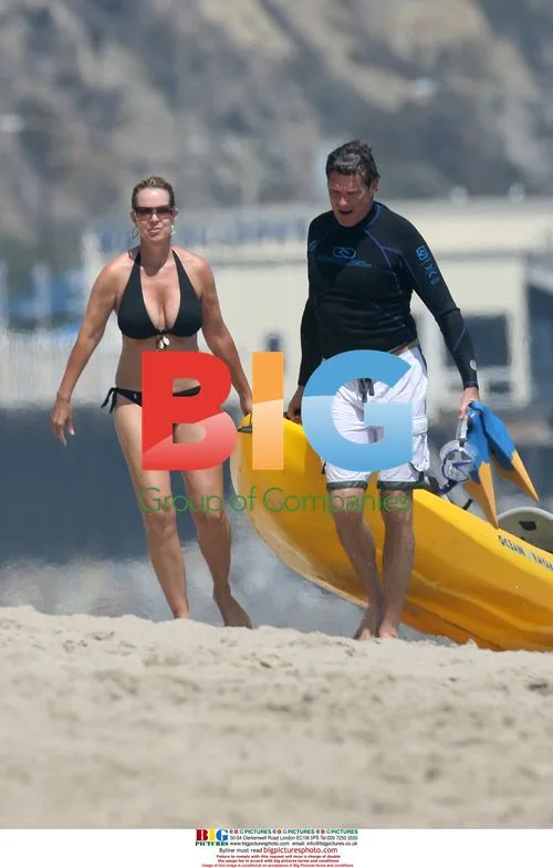 The Hoff with new girlfriend in Malibu