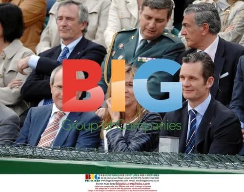 Princess Cristina and husband attend tennis tournament