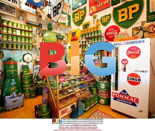 Swedish Man's Petrol Station Museum in Apartment