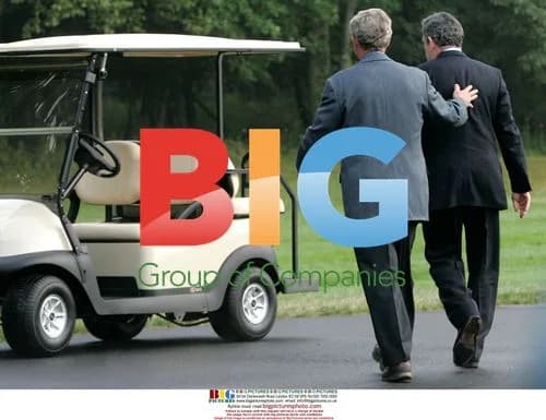 Bush and Brown at Camp David